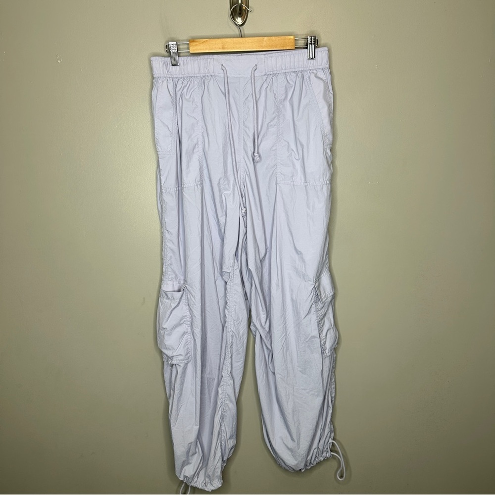 Anthropologie White Track Jogger Pants